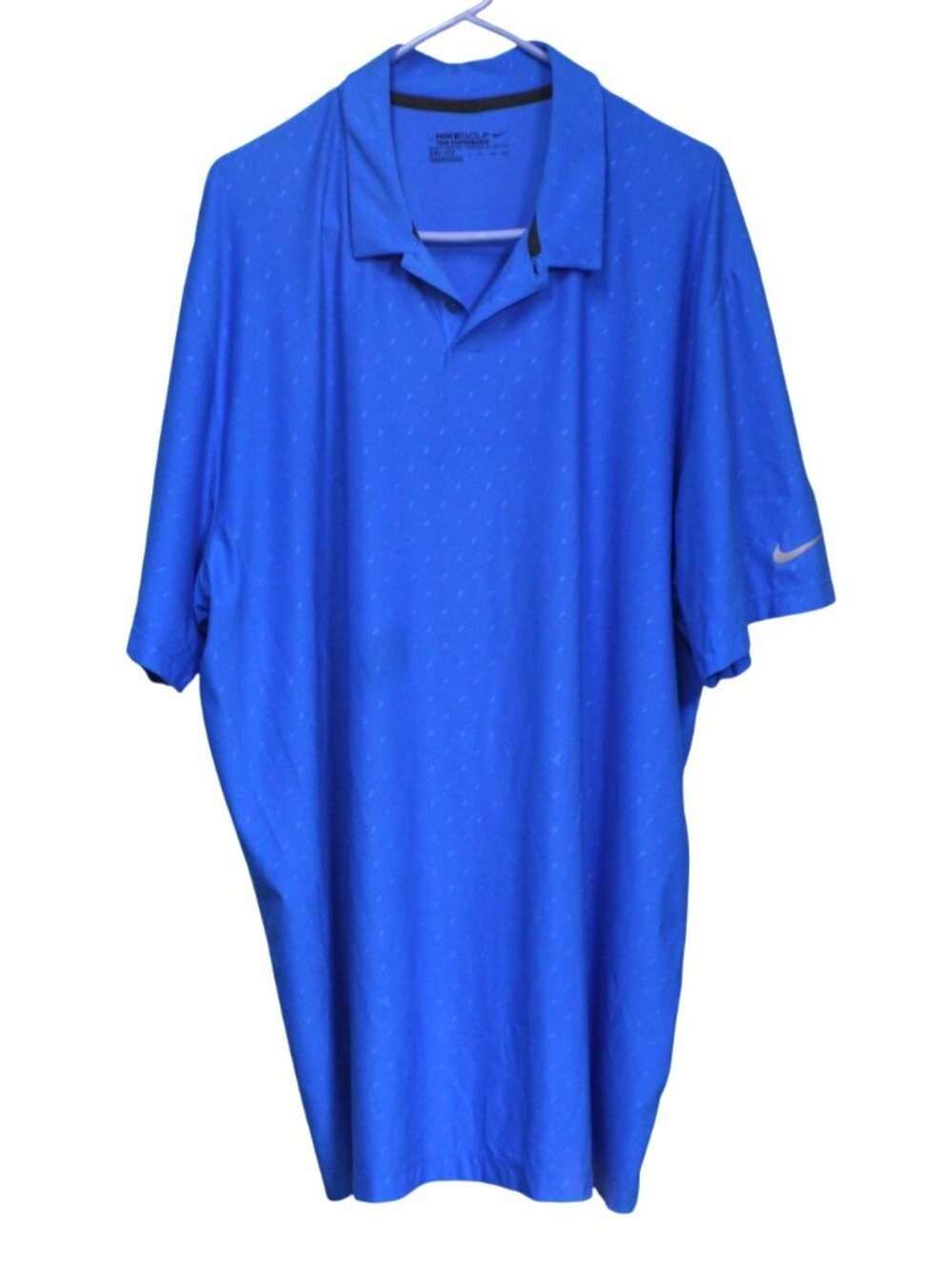 Nike Golf Dri‑Fit Tour Perf Polo XXL Blue Athletic Sportwear Activewear Shirt